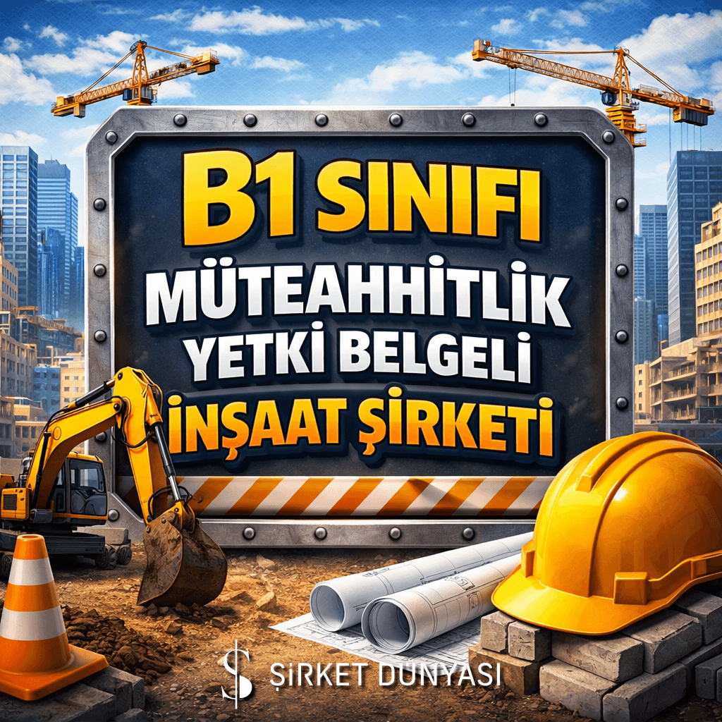 B1 GRUBU MÜTEAHHİTLİK BELGELİ İNŞAAT ŞİRKETİ